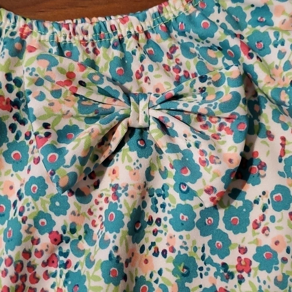 Little girl onside swim suit with headband NEW size 24m